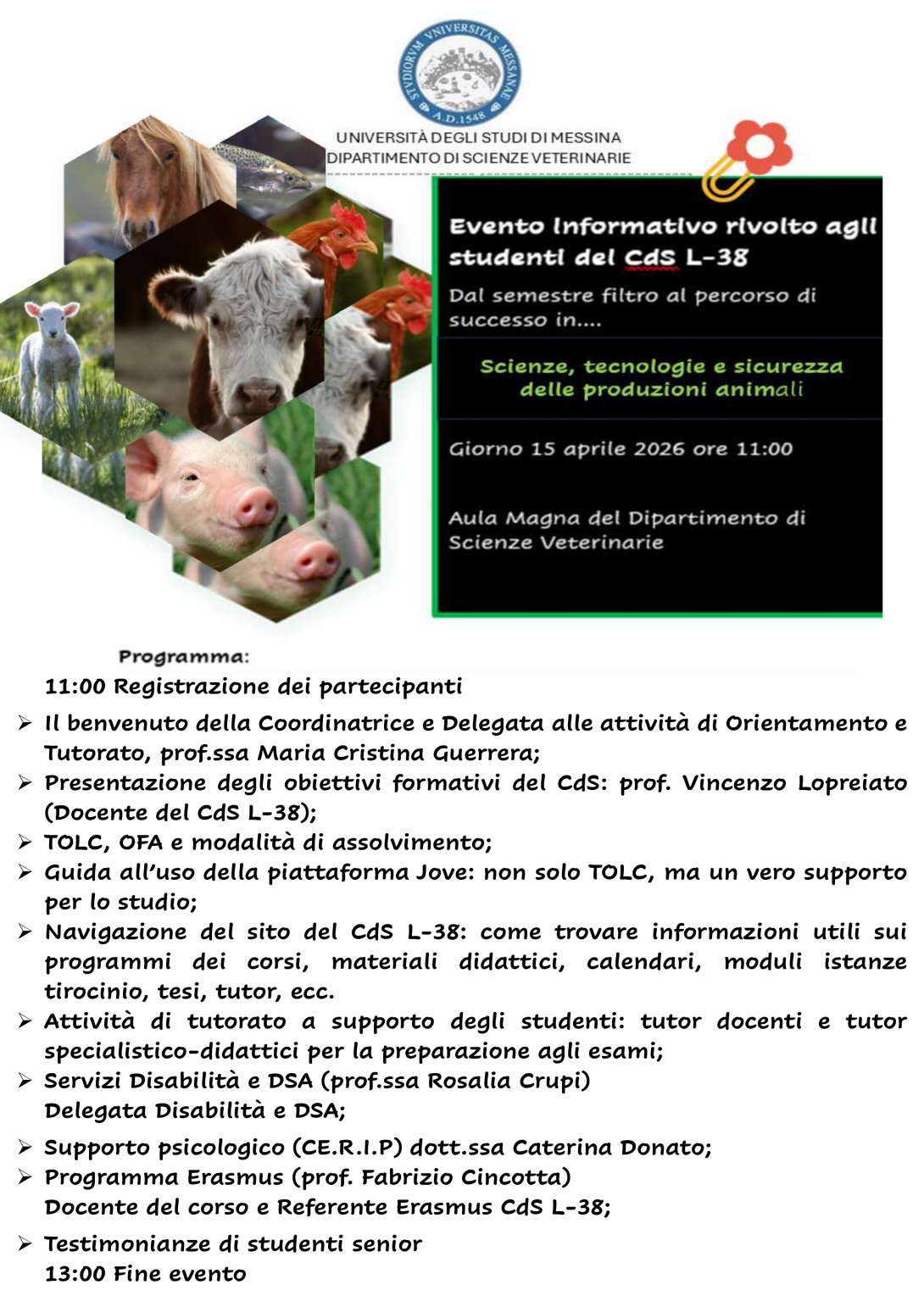 Evento informativo 15 aprile 2026